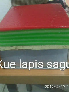 Foto resep Kue lapis sagu pandan