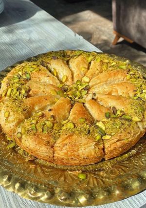 صورة لوصفة بقلاوة تركية
