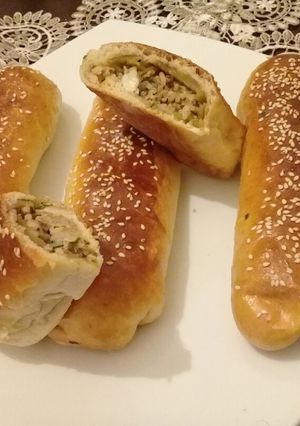 صورة لوصفة خبيزات محشيين بالفلفل واللحم المفروم