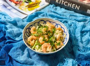 Hình của món Củ Đậu Xào Tôm.