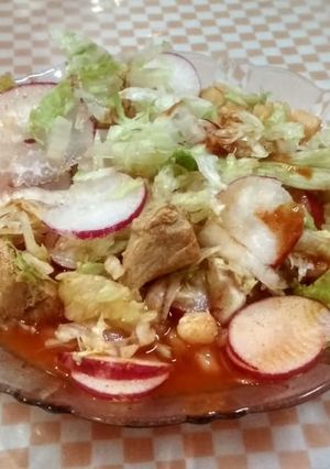 Una foto de Pozole