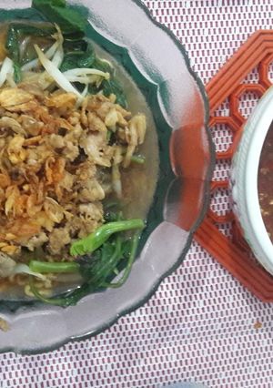 Foto resep Mie kangkung non halal
