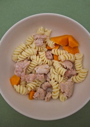 Foto di Fusilli con zucca e salsiccia