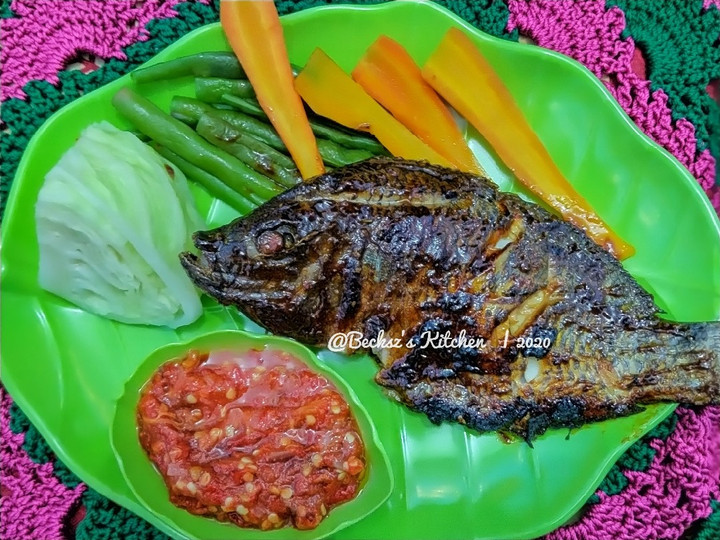 Resep 120. Ikan Mujaer Bakar Bumbu Kecap + Sambalado Khas Padang yang Sempurna