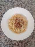 Tallarines a la carbonara