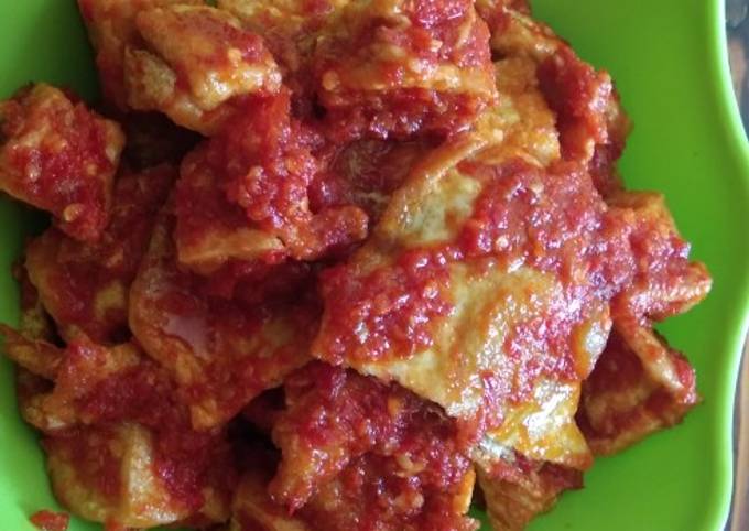 Resep Sambal Telur Dadar Dan Tahu Oleh Adellia Cookpad