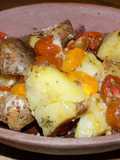 Papas al plomo con cherry (ensalada fría o caliente)