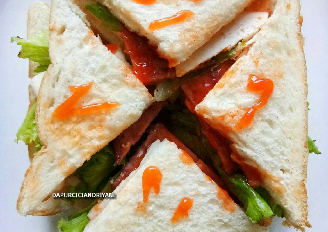 Resep Roti Lapis/Sandwich Anti Gagal