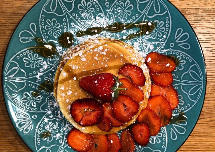 Recetta di Favorite Pancake fragole sciroppo d’acero e nutella