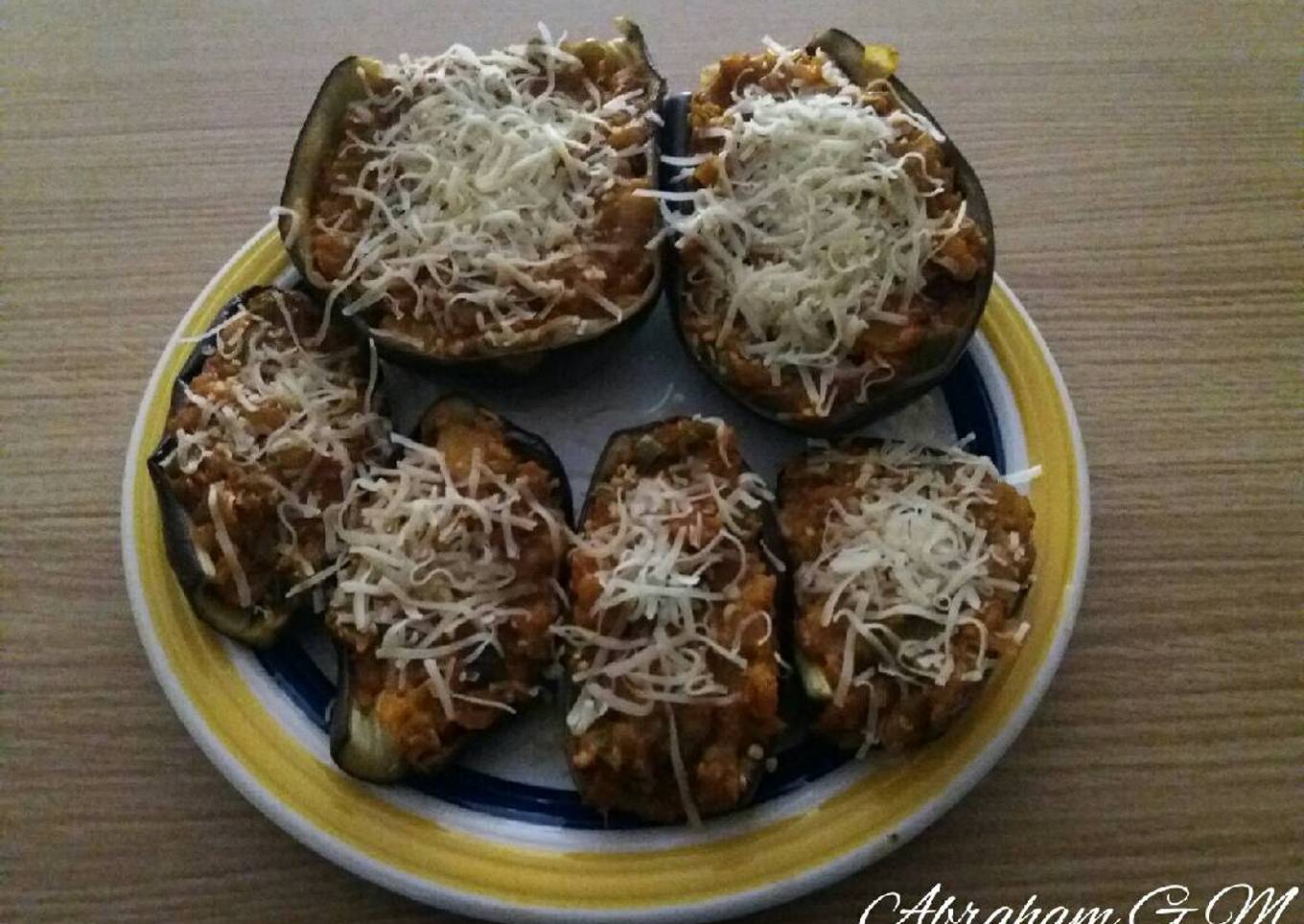 Berenjenas rellenas de atún