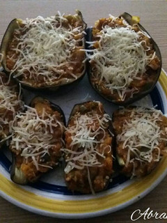 Una foto de Berenjenas rellenas de atún