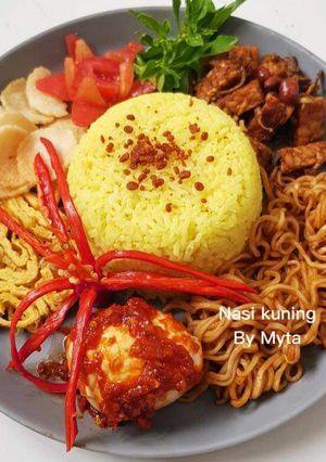 Foto resep Nasi kuning ricecooker