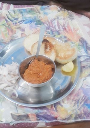 A picture of Yummy paav bhaji.