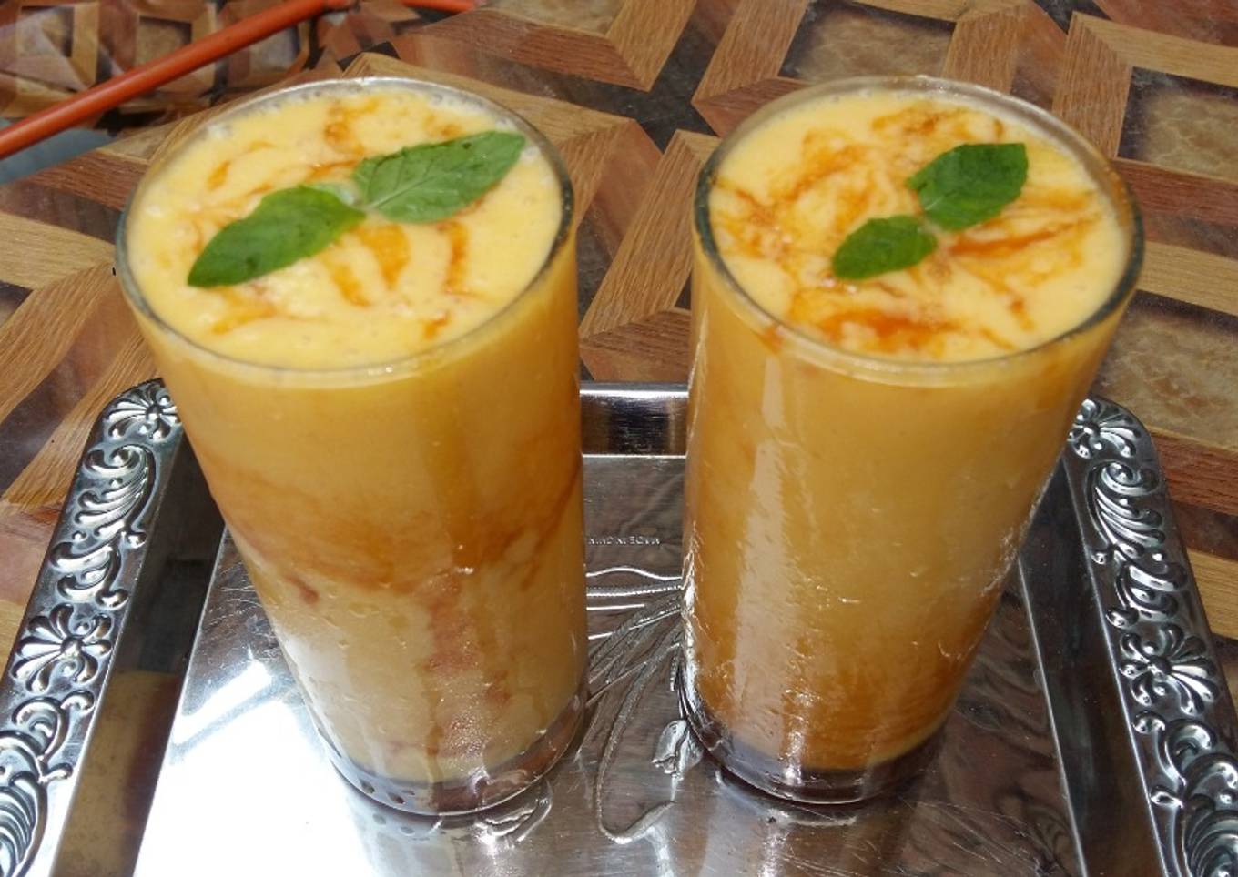Mango butterscotch iceshake