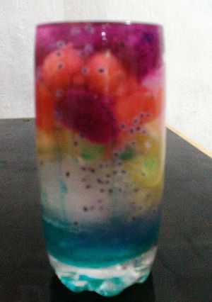 Foto resep Es warna warni