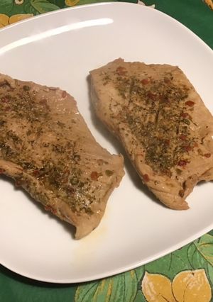 Une photo de Grillades de porc aux épices espagnoles et beurre de chorizo