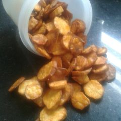 A picture of Sweet potato chips.