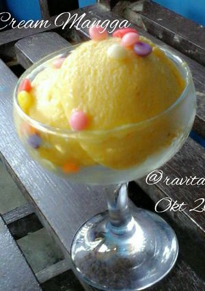 Foto resep Ice cream mangga (no emulsifier dkk)