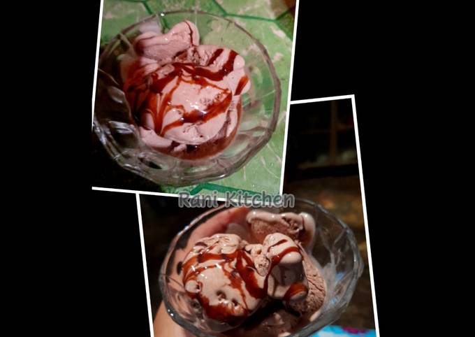 Langkah Mudah untuk Menyiapkan Ice Cream / Es krim cokelat yang Menggugah Selera