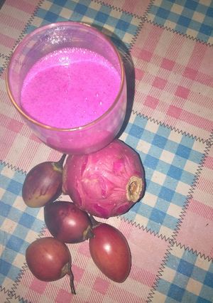 Foto resep Jus buah naga mix terong belanda