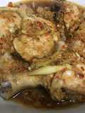 Steamed Chicken with Various Herbs