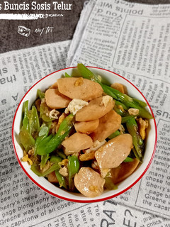 Foto resep Tumis buncis sosis telur