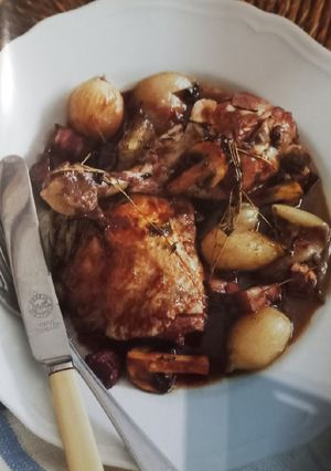 A picture of Coq Au Vin.