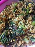Tumis kangkung capar mie