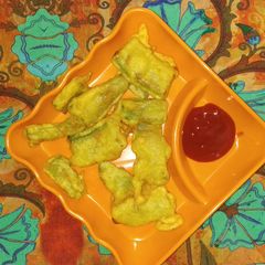 A picture of Sponge gourd fritters.