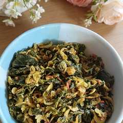 Tumis daun singkong udang papai/belacan-レシピのメイン写真