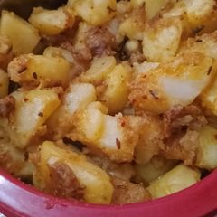 A picture of Jeera aloo.