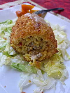 Una foto de Fritos de Arroz Relleno