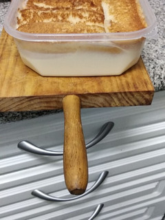 Una foto de Tarta de queso. Con bizcocho de soletilla