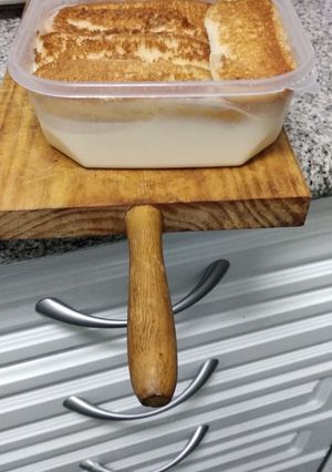 Una foto de Tarta de queso. Con bizcocho de soletilla