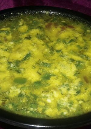 A picture of Dahi ki sabzi.