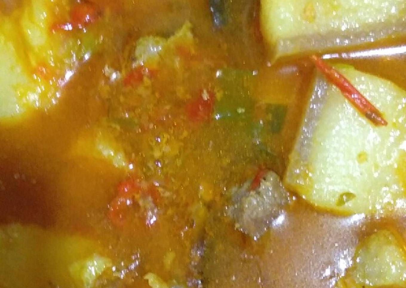 Babi kuah tidak Pedas