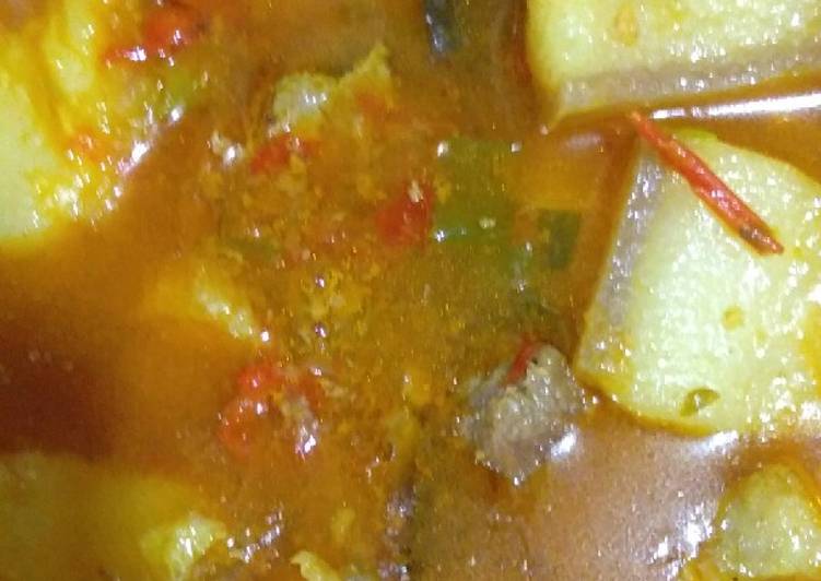 Babi kuah tidak Pedas