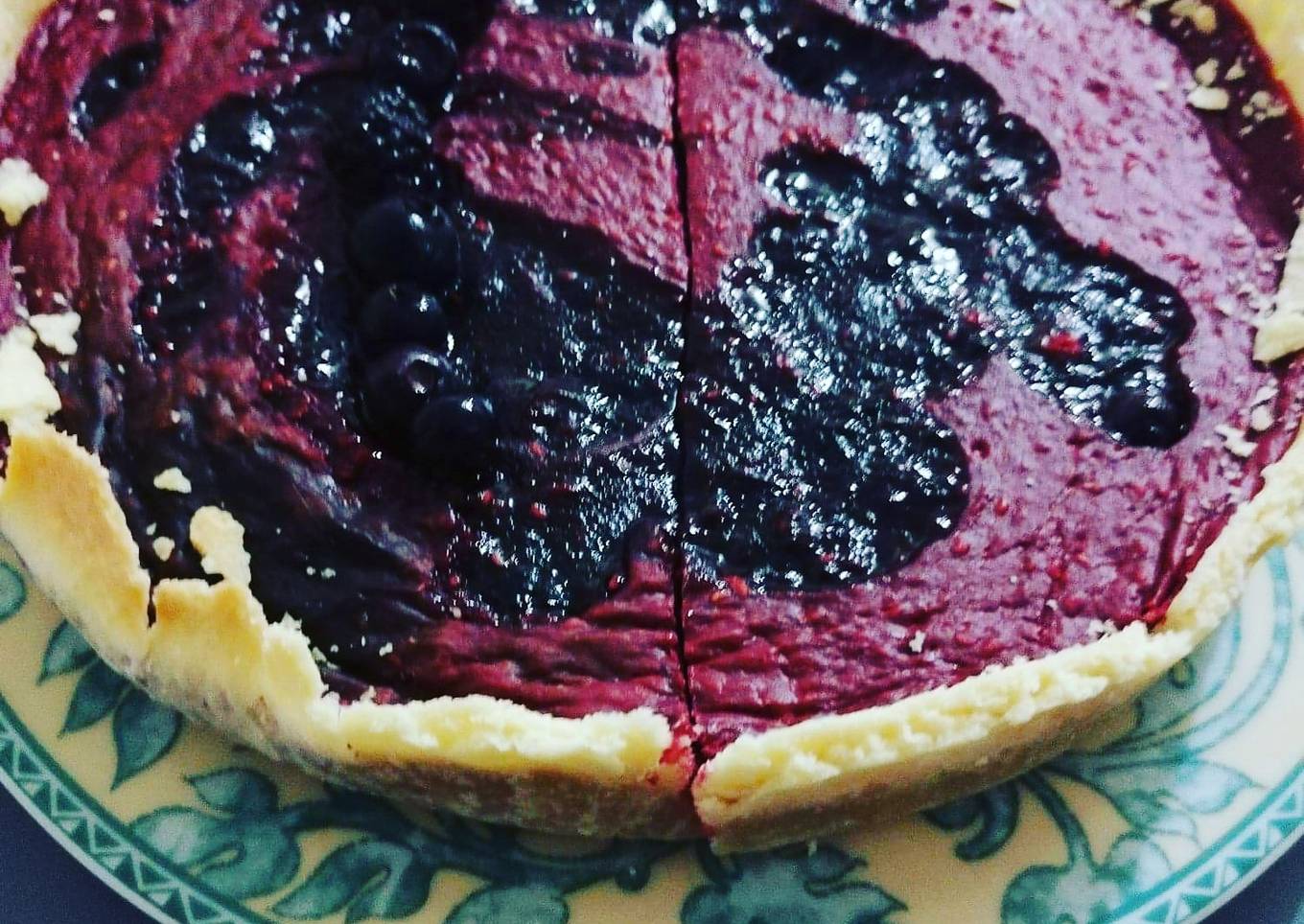 Flan à la framboise