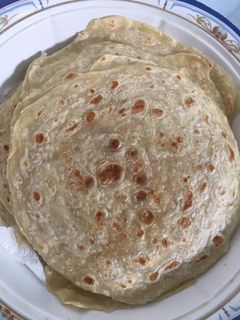 صورة لوصفة خبز براتا الافغاني
