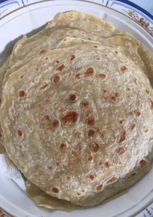 صورة لوصفة خبز براتا الافغاني