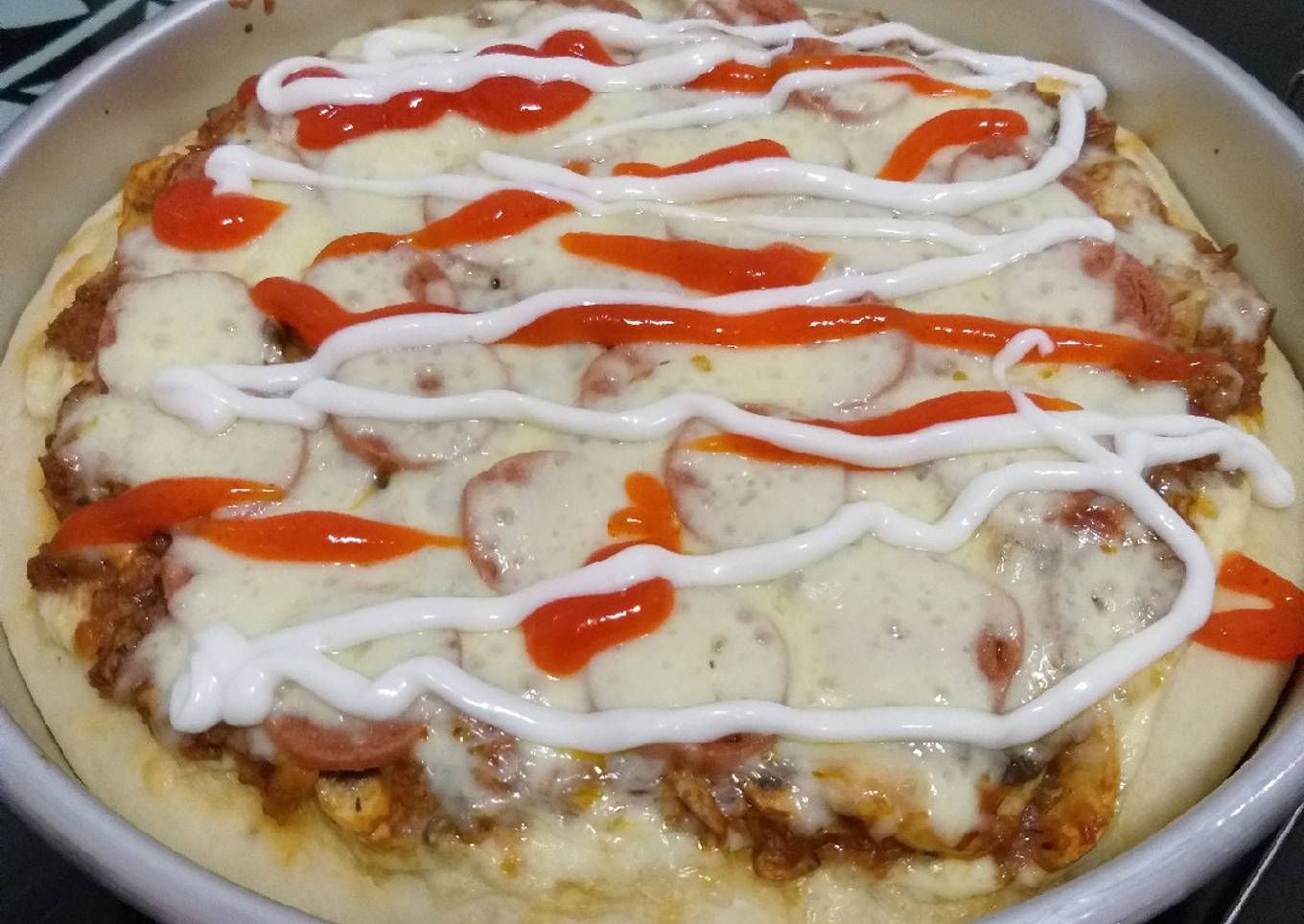 Resep Mushroom and Sausage pizza, Bisa Manjain Lidah