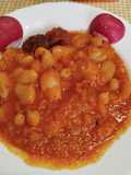 Garbanzos y Garrofón en cascote