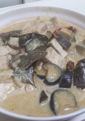 Foto resep Terong tahu masak santan