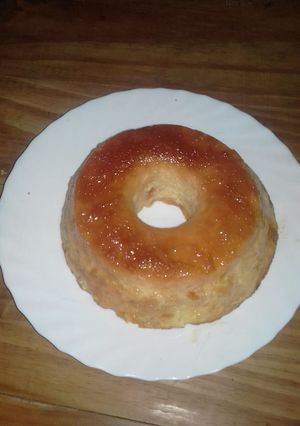 Una foto de Budín de pan rico