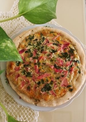 عکسی از دستور پیتزا تخم مرغ و زعتر