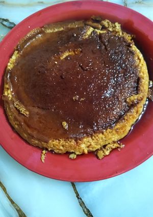 Una foto de Flan de leche condensada