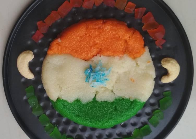Simple Way to Make Super Quick Homemade Tricolor Halwa