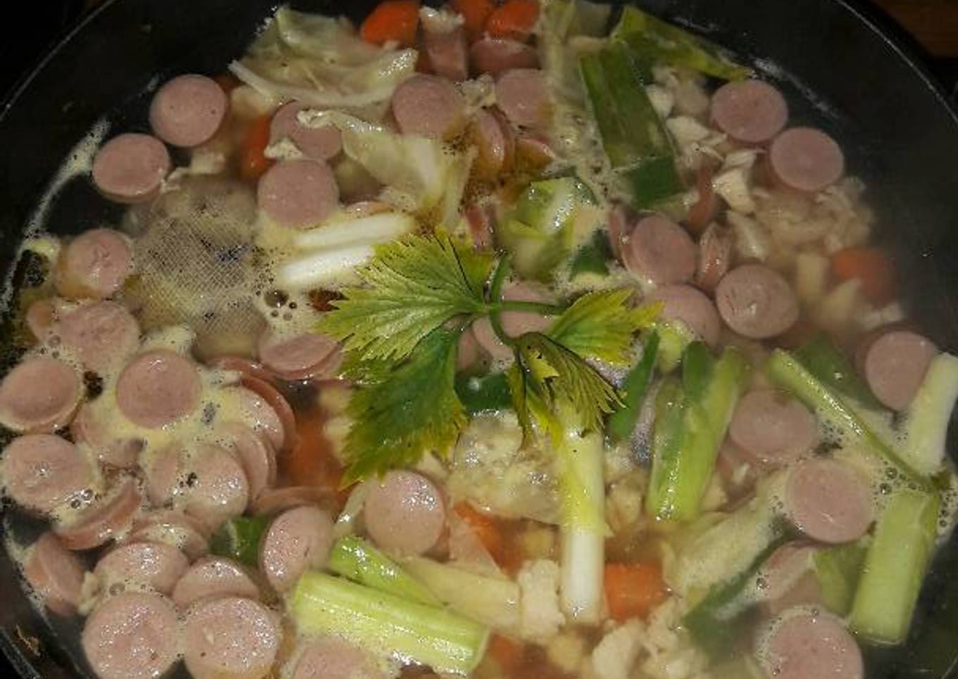 Sop Sosis ayam
