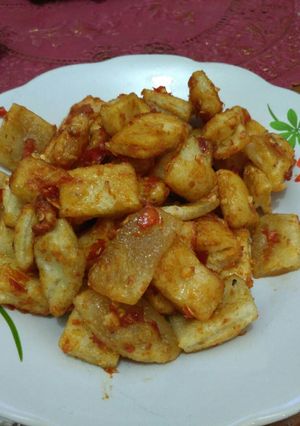 Foto resep Cireng bumbu pedas manis kencur