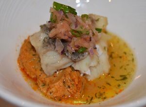 Foto principal de Cazuela de Cherne con su escaldon y queso palmero